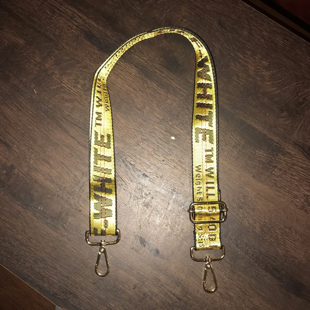 OFF WHITE bag strap.
